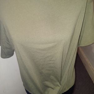Fatigue Green Front Tie T-Shirt